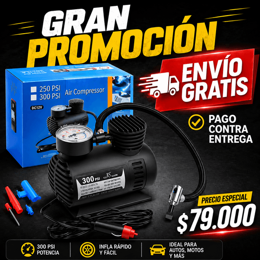 Mini Compresor Portátil 12V